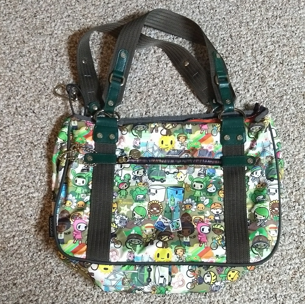 Eco Mondo print Tokidoki x Lesportsac bag GUC
